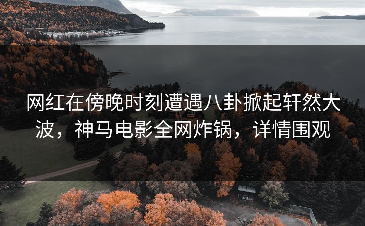 网红在傍晚时刻遭遇八卦掀起轩然大波，神马电影全网炸锅，详情围观
